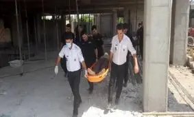 نجات جان کارگر ساختمانی پس از سقوط از ارتفاع