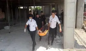 نجات جان کارگر ساختمانی پس از سقوط از ارتفاع