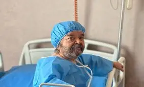  لحظات عاشقانه اسدالله یکتا و همسرش در بیمارستان/ ویدئو

