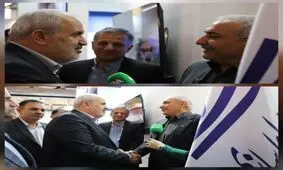 بازدید وزیر نیرو از غرفه شرکت لوله‌سازی اهواز در بیست‌ویکمین نمایشگاه صنعت آب

