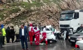 ۱۴ مصدوم در پی وقوع ۲ تصادف

