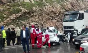 ۱۴ مصدوم در پی وقوع ۲ تصادف


