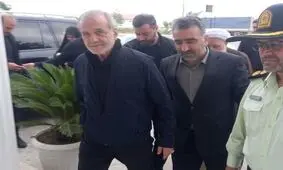رئیس جمهور به بندر آستارا وارد شد

