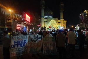 تجمع مردمی در تهران و مشهد در حمایت از پیروزی مردم فلسطین/ ویدئو