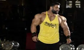 خط و نشان هادی چوپان برای رقبایش با عضلات سنگی