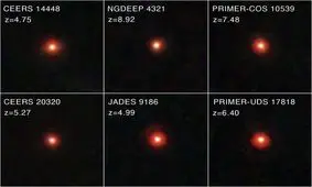 عکس روز ناسا از نقاط قرمز کوچک در جهان اولیه

