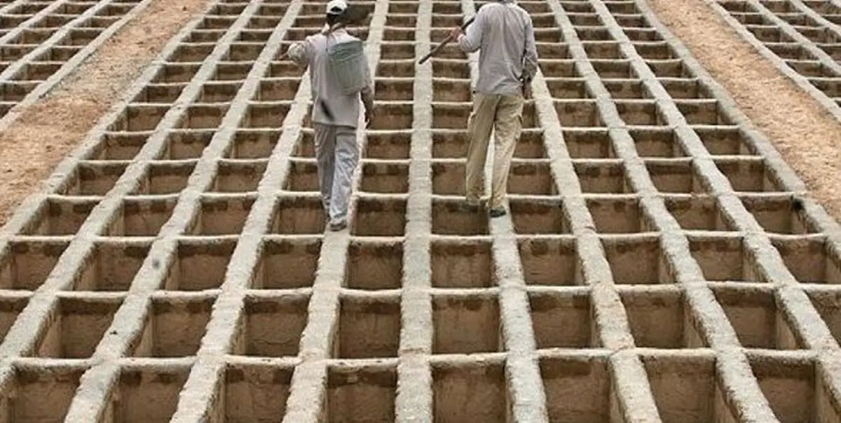 پیدا شدن یک دعای عجیب در گورستانی در یزد/ عکس

