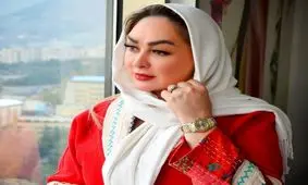 الهام حمیدی در یک مزون لباس/ ویدئو