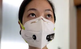 پایش بدن با نوعی حسگر پوشیدنی روی ماسک صورت