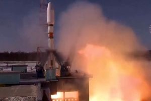 لحظه پرتاب ماهواره ایرانی با پرتابگر روسی به فضا/ ویدئو