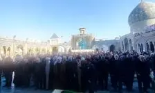 پیکر اشرف بروجردی در شهرری تشییع شد/ ویدئو