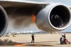 افشای علت آتش گرفتن هولناک موتور هواپیمای پرواز تهران بوشهر/ ویدئو