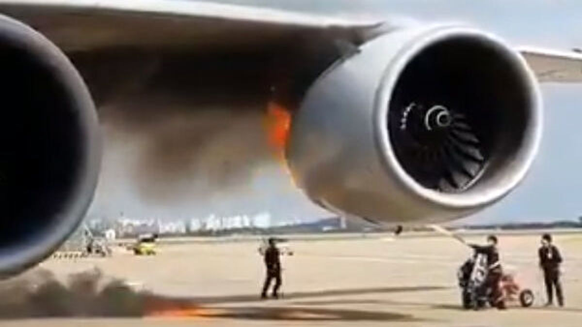 افشای علت آتش گرفتن هولناک موتور هواپیمای پرواز تهران بوشهر/ ویدئو
