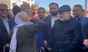 اعتراض‌های بی‌پروای یک زن به استاندار خوزستان/ ویدئو