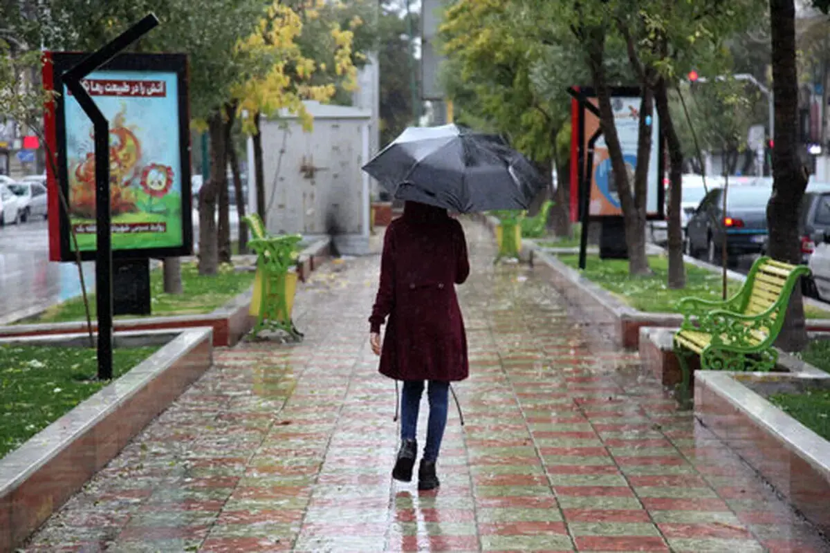 بارش باران در ۲۱ استان