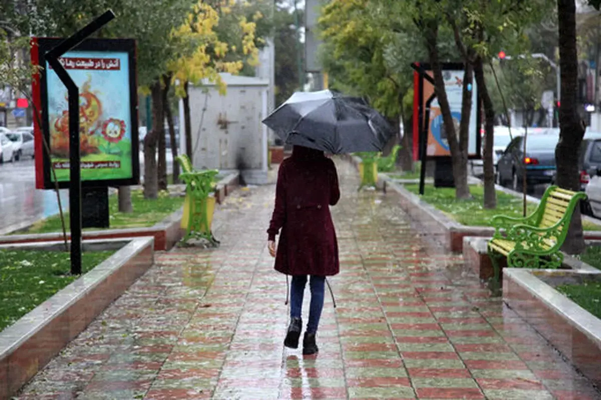 بارش باران در ۲۱ استان