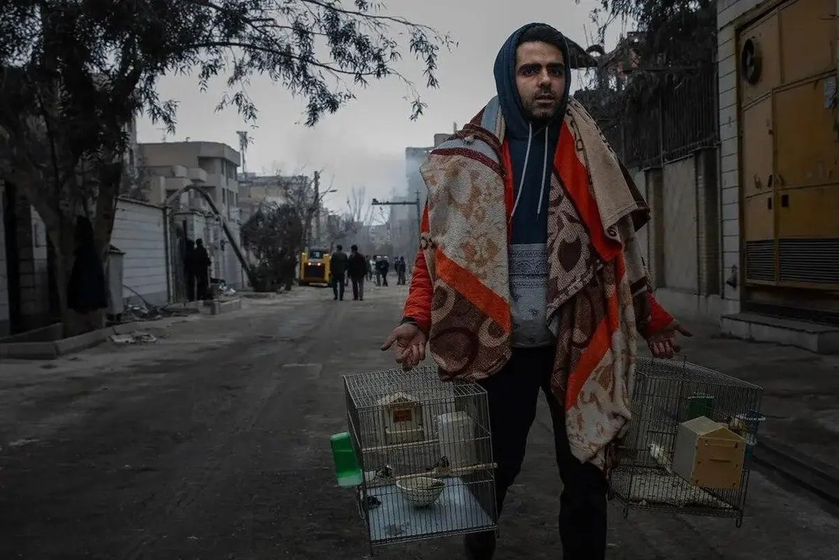 دو تصویر متفاوت از بمباران تهران