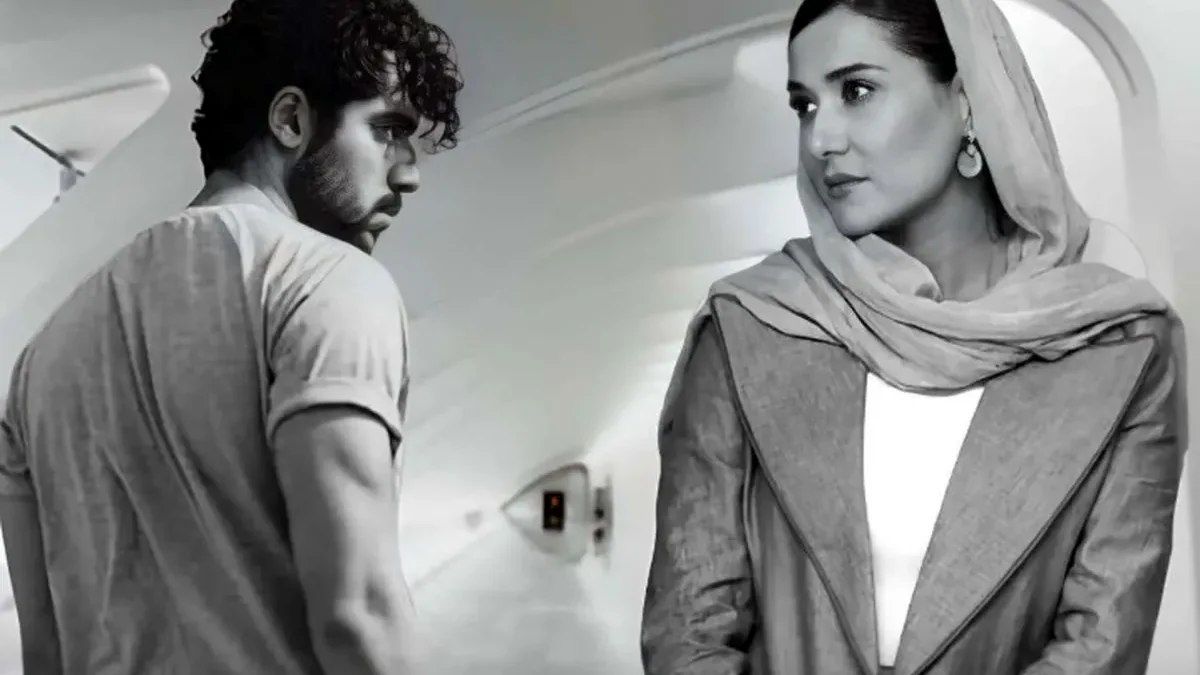 پریناز ایزدیار و شروین حاجیپور در پشت صحنه یک فیلم در شمال