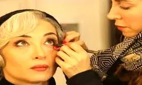 گریم سنگین پانته آ پناهی ها در پشت صحنه تاسیان/ عکس