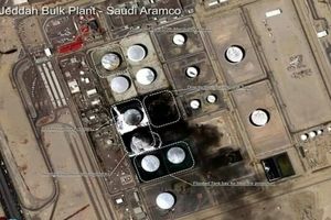 تصاویر ماهواره‌ای از خسارات وارده به شرکت آرامکو
