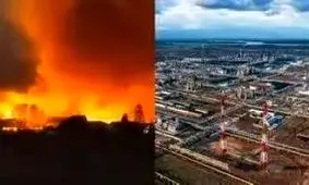 حمله پهپادی اوکراین به پالایشگاه نفت روسیه/ ویدئو

