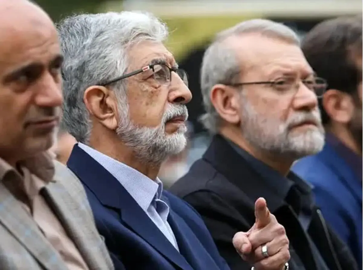 حدادعادل: حضور لاریجانی در روز ۹ و ۱۰ اسفند خیلی موثر بود/ از همان اولین ساعاتی که معلوم شد رهبری به شهادت رسیدند لاریجانی و یکی 2  نفر دیگر تدبیر کردند که بلافاصله شورای رهبری تشکیل شود