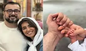 اولین عکس از فرزند مونا کرمی و سپند امیرسلیمانی