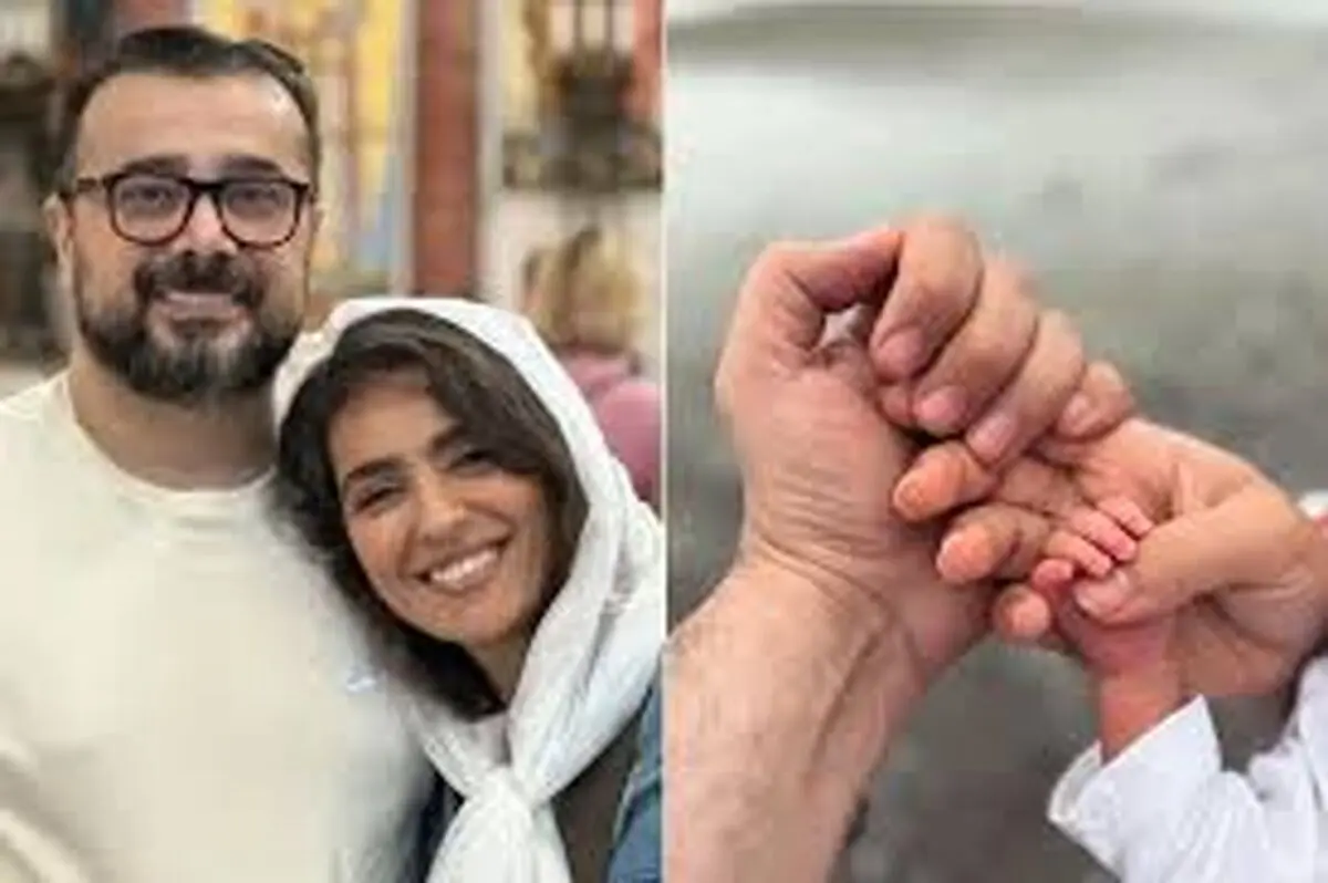 اولین عکس از فرزند مونا کرمی و سپند امیرسلیمانی