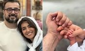 اولین عکس از فرزند مونا کرمی و سپند امیرسلیمانی
