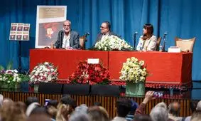 نشست رونمایی از کتاب دربارهٔ نقاشی های آیدین آغداشلو با حضور خودش/ گزارش تصویری 