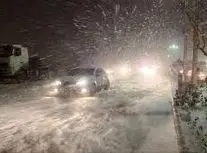 طوفان برف در مشهد/ ویدئو