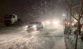 طوفان برف در مشهد/ ویدئو