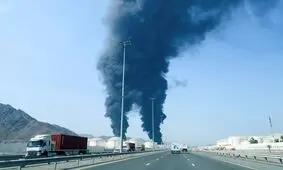 ویدیویی از انفجارها در بندر الفجیره امارات


