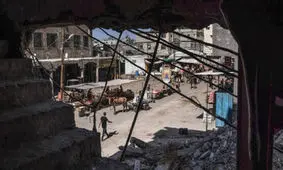 آوارگان غزه در اوج جنگ و قحطی، رمضان را جشن گرفته اند/ صدای موسیقی عربی در اردوگاه آوارگان