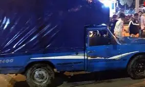 تیراندازی وحشتناک مردی با نیسان آبی در آمل