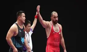 زارع بهترین آزادکار جهان از نگاه اتحادیه جهانی کشتی/ عکس