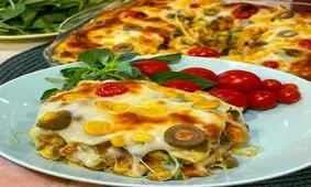 طرز تهیه لازانیای مرغ و ریحان