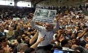 رسول خطیبی در کنار مسعود پزشکیان و ظریف