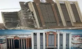 ۳۲ نفر از آوار ریزش ساختمان متروپل نجات یافتند