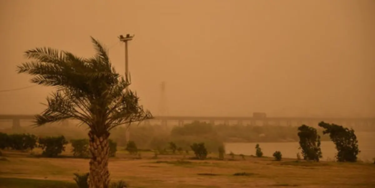 میزان گرد و غبار در ۱۳ شهر خوزستان بالای حد مجاز است