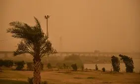 میزان گرد و غبار در ۱۳ شهر خوزستان بالای حد مجاز است