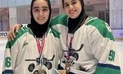 دختران ایران در لیگ هاکی روی یخ مجارستان

