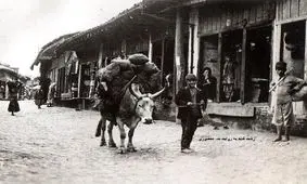 سفر در زمان؛ عکس رنگی‌شده از بازار رشت در دوران قاجار 
