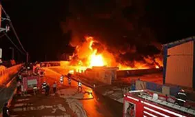 آتش سوزی مرگبار تاکسی پراید در قبرستان خضر خرم آباد