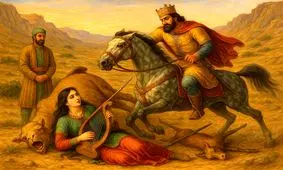 دلدادگی پادشاهی ساسانی به کنیزکی هنرمند