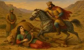 دلدادگی پادشاهی ساسانی به کنیزکی هنرمند