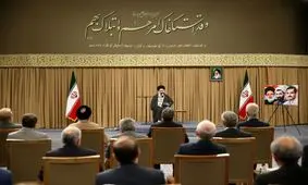 عکسی از دیدار امروز اعضای دولت با رهبرانقلاب