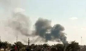 دود سیاه اطراف شهر بهبهان مربوط به سوزاندن لاستیک است