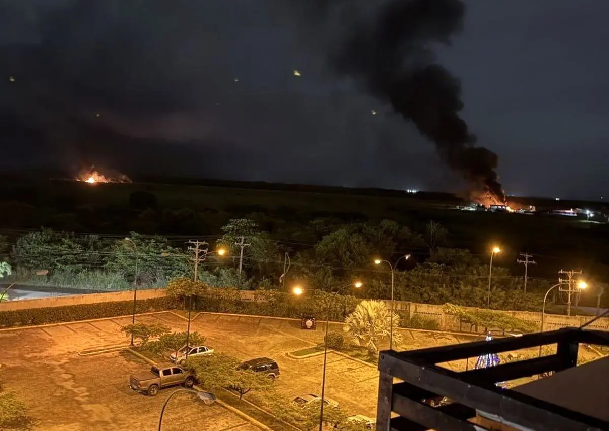 تلویزیون رسمی ونزوئلا بدون اشاره به حملات، در حال پخش مراسم جشن سال نو میلادی است!/ ویدئو