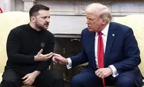 هل دادن زلنسکی توسط ترامپ در حین بگومگوی دیشب در کاخ سفید/ ویدئو
